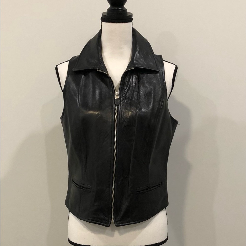 Ann Taylor Leather Vest